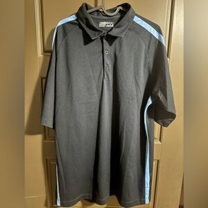 Men's Black and Blue Polo Shirt NIKE GOLF